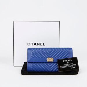 Boy Classic Long Wallet In Lambskin
